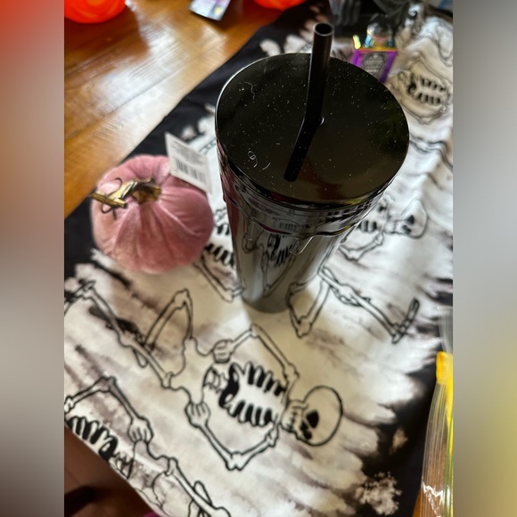 NWT 2025 Starbuck HALLOWEEN Black slim cup - Picture 3 of 4